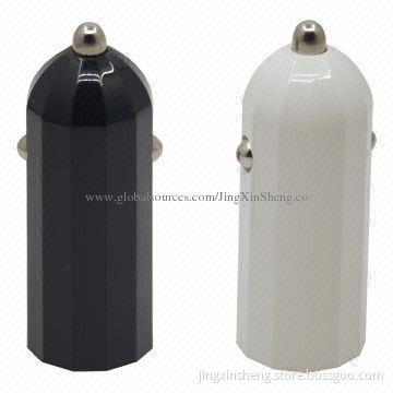 USB In-car Chargers for iPhone/iPad and Mobile Phones, 5V, 1/2A Output